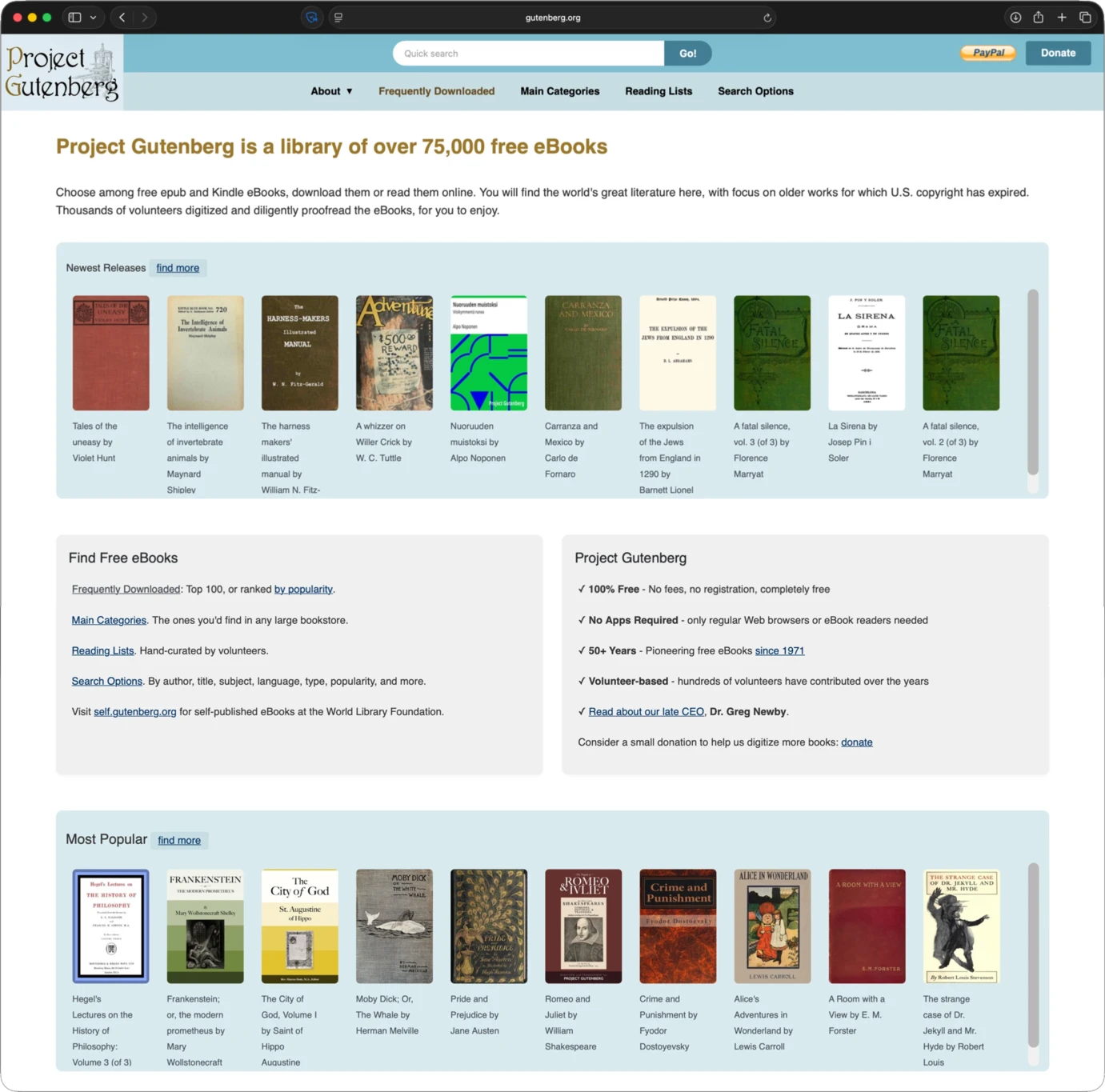 OPDS catalog browsing