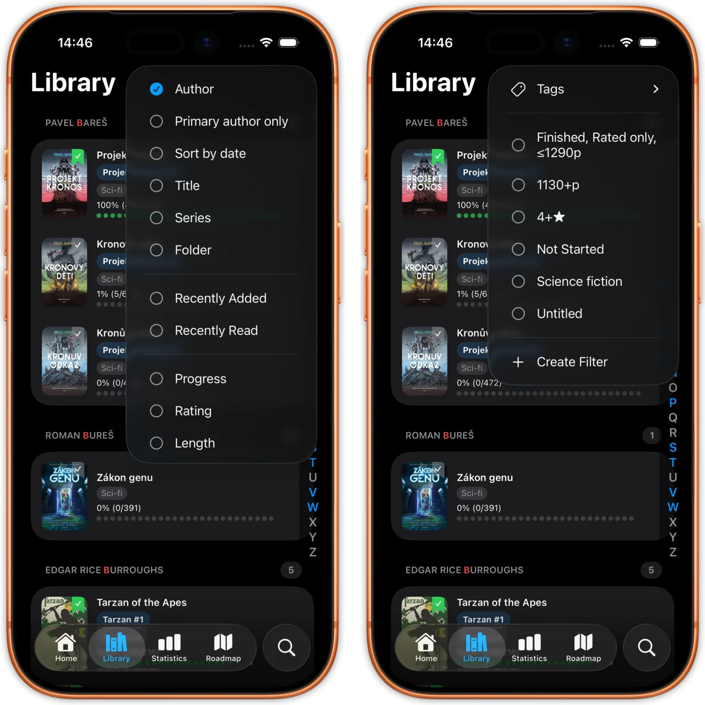Collections and tags organization