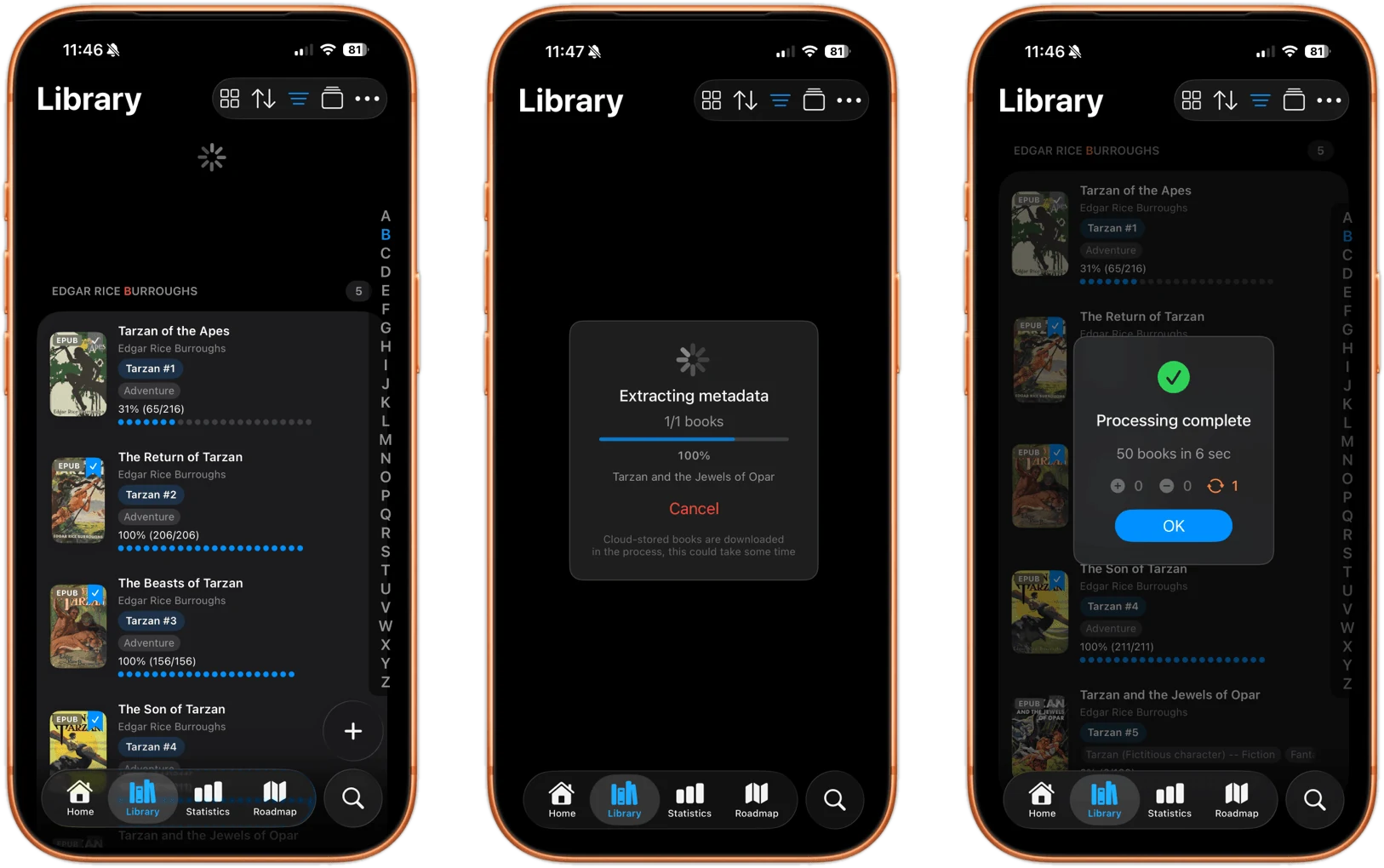 A watched folder as the justRead library