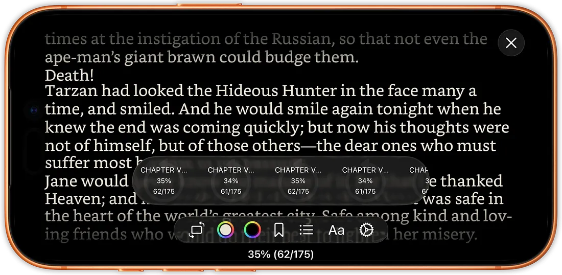 Selecting the icloud folder, where all the books and fonts are located.