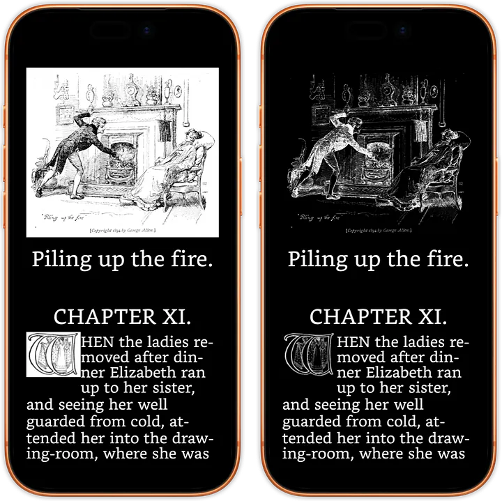 If you choose to, you can display images inverted.