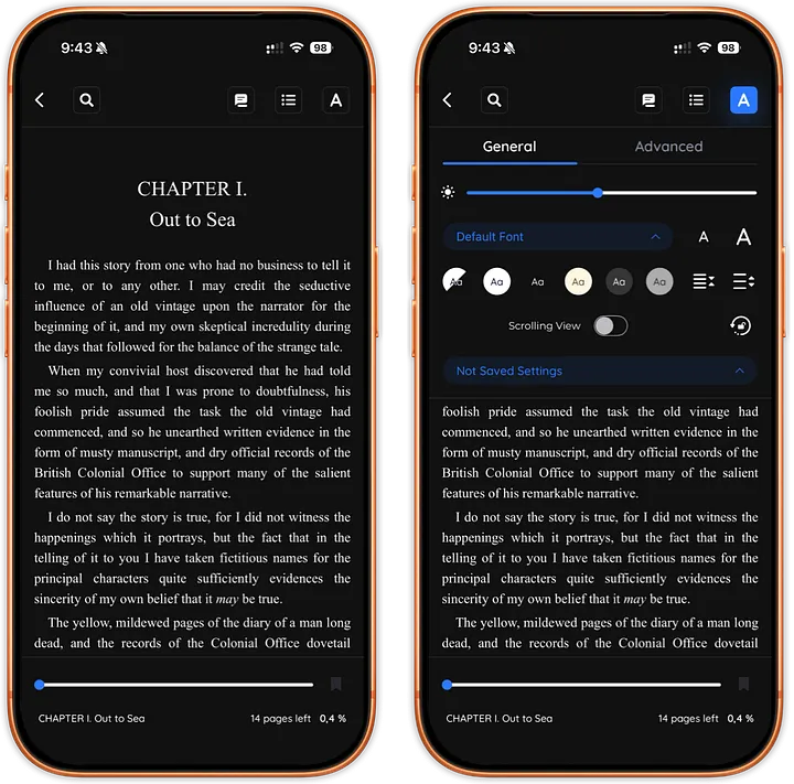 Book Fusion: first 2 levels of depth