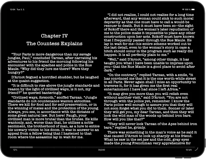 justRead.app for iPad